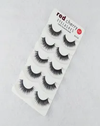 Red Cherry 5 Pairs False Eyelashes 18 Styles Black Cross Messy Natural Long Thick Fake Eye lashes Beauty Makeup High Quality8934189
