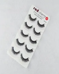 Red Cherry 5 Par False Eyelashes 18 Styles Black Cross Messy Long Thick Fake Eye Lashes Beauty Makeup High Quality8934189