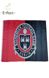 Irlanda Bohemian FC 35ft 90cm150cm Bandeira de bandeira de bandeira de poliéster Decoração voando bandeiras de jardim em casa Festivas 1124268