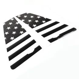 For Cadillac Escalade 2015-2023 PVC Car Rear Window National Flag Style Trim Stickers Pull Flower Film Car Accessories