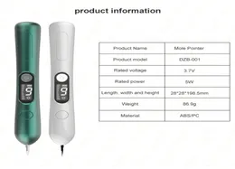 LCD Laser Plasma Pen Mole Freckle Entfernung Home Beauty Instrument Machine Blemish Warm Wart Dark Spot Skin Tag Remover Tool 9 Level mit 6991805