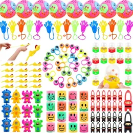 PERSPETTO DEL PAZIONE 10 pezzi Set Set bomboniere per ragazzi per ragazzi ragazze borse di compleanno borse di dito di dito giocattoli per carnivali anelli baby shower fornitura
