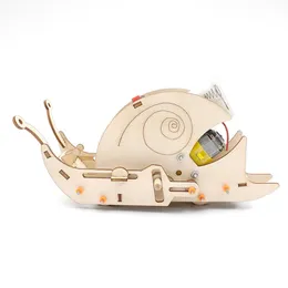 2023 Diy Stem China Wholesale Trending Intelligence Disassembly Selfassembly Snails Wood Educational Toys