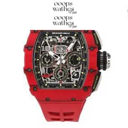 Designer Mens Watch Brand Luxury Watch Automatic Superclone RM11-03 Red Edition Tourbillon Fiber Sapphire