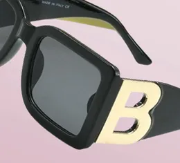 Yeni Moda Güneş Gözlüğü Kadın Vintage Lüks Marka Tasarımcısı B Motif Kare Çerçeve Güneş Gözlüğü Kadın UV400 Gözlük Logosu Shades9253271