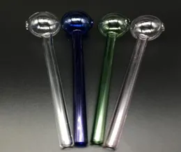 60 Inch 15CM XL Glass Oil Burner Pipe Clear Pink Blue Green Cheap Pyrex Glass Oil Burner Water Hand Pipes Smoking Tube5698076