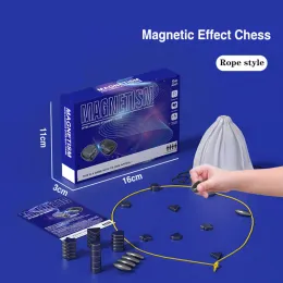 Magnet Chess Game Educational Checkers Gra wszechstronna ortable szachy dla dzieci/dorosłych zabawki rodzina Spotkanie prezentu Bożego Narodzenia
