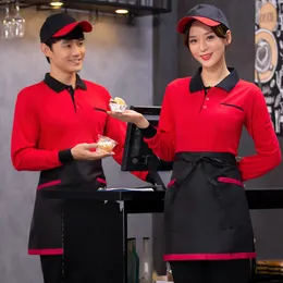 Großhandel Kellner Uniform für Küchen Bäckerei Restaurant Arbeit - Langarm -Revershemd, Catering Cafe Supermarkt Workwear