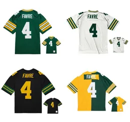 Maglie da calcio cucite 4 Brett Favre 1996 Mesh Legacy Retro Classics Retro Classics Men Women Women Youth S-6XL