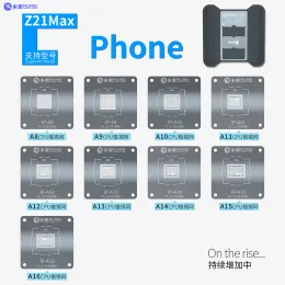 Mijing Z21 MAX CPU REBALLING STCIL-Plattform für das iPhone A8-A16 Huawei Android IC-Chip-Blatt-Zinn-Vorlagen-Fixture Stahlnetz