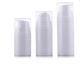 5ml 10ml 15ml White Airless Lotion Pump Bottle Empty disposable Sample and Test Container Cosmetic Packaging bottles tube1213581