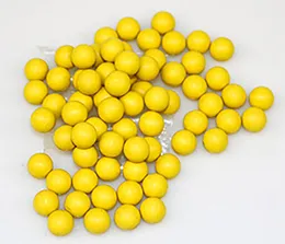 100 pezzi di diametro 6 mm 6,8 mm 7 mm 8mm 8,5 mm giallo a sfera in gomma rotonda a sfera di gomma in gomma parti fai -da -te industriali