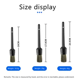 Spazzole per auto per dettagli per i dettagli della spazzola per la pulizia della pulizia dell'auto Dettagli per la spazzola Dashboard Accessori per lavarsi 1/3pcs 1/3pcs