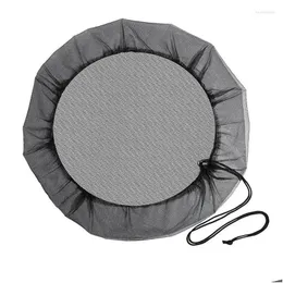 Garden Decorations Reusable Water Barrel Sn Filter Black Soft Leaf Guard Rain Tank Mesh Er With Dstring For Yard Drop Delivery Home Pa Otgzp