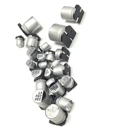 10pcs/lote SMD Capacitor eletrolítico de alumínio 50V 25V 16V 6V 35V 1000UF 10UF 220UF 47UF 220UF