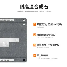 PD-A Amaoe Universal BGA Reballing Stencil Magnetic Base For Phone Motherboard Middle Frame CPU IC Chip Planting Tin Fixture