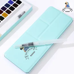 Situado com presentes para estudantes artistas sólidos em aquarela, meiliang pinting ferramentas de arte e para pintar suprimentos para iniciantes paleta, pincéis