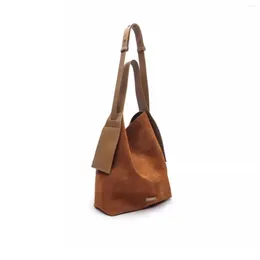 DrawString Songmont Stor storlek Suede Hanging Ear Tote Bag designer Lazy Commute Single Shoulder Crossbody