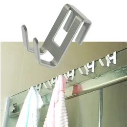 H-Hand-Head Hook على شكل حرف H الألومنيوم غير المسمار بمنشفة الحمام الرف Home Home Multi متعددة الأغراض رف تخزين خلفي معلق