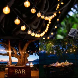 100 LED Solar Light Outdoor IP65 Waterproof String Fairy Lamps Garden Garlands ChultanCoration 12m 240411