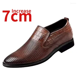 Sandali aumentati Scarpe da 7 cm di altezza per uomini Sport Summer Casual Sum