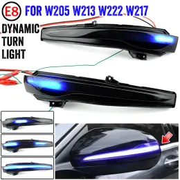 Mercedes Benz C 클래스 W205 GLC X253 E W213 S W222 Dynamic Turn Signal Side Wing LED LEARVIEW MIRROR 표시기 Blinker Light