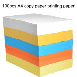 100Pcs/Set Copy Paper Festive Touch No Odor Handicraft Paper DIY Dual-side Use Art Paper for Office