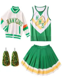 Women039s Tracksuits Halloween Chrissy Cunningham Cosplay Come Stranger Things 4 Cheerleader Props Hawkins High School Lucas SI5911726