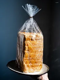 Presentförpackning lbsisi liv 100 st mjuk pp plastbrödpåse för bakning av snack donut croissant förpackning bröllop födelsedag