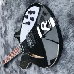 الكابلات يتم صنع الجيتار على وجه الحصر. Half Hollow Rick 360 Guitar Electric 6 Strings Black. توصيل مجاني