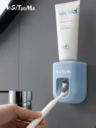 1PC Automatyczna pasta do zębów - łatwy i wygodny sposób zastosowania pasty do zębów, konstrukcja na ścianie dla łatwego dostępu