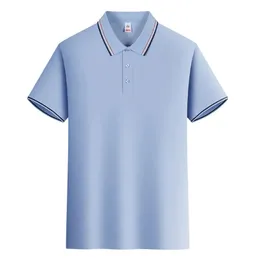 5xl übergroße Mode Sommermenschen Kurzarm T -Shirt Cool und atmungsaktives Polo -Shirt Business Casual Sweatabsorbing Top 240326