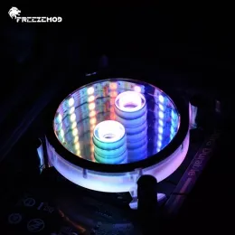 Kylande frysemod CPU -vattenblock för AMD / AM4 / Intel 1700 115x 2011 1366 CPU Cooler Radiator Weatsinfor 5V 3 Pin RGB Aura Sync