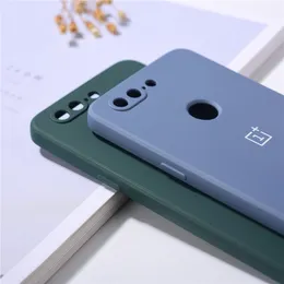 オリジナルのOnePlus One Plus 5T 5 T TPU携帯電話ケース高品質のソフトウルトラシリコンバック保護シェル付きロゴ