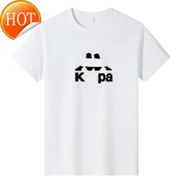 Designer Classic Kapa T Shirt Casual Brand Kp Round Neck Mens Women Par Tshirt Högkvalitativ Pure Cotton Letter Printing Lous Overdimased T -shirt SM