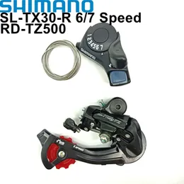 Shimano Tourney TZ500 6/7 Speed GroupSet RD TZ500バイクリアデレイラーSL TX30 6SシフターレバーTX30シフター