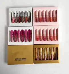 메이크업 액체 립글로스 립스틱 키트 휴일 생일 발렌타인 데이 에디션 4pcs 6pcs 아름다운 색상 미니 matte4700670