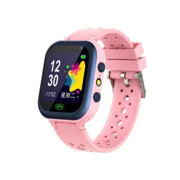 Zegarki dla dzieci inteligentne zegarek karta karta SIM zadzwoń LBS Tracker Lokalizacja SOS SOS Camera Chat Waterproof Waterproof Smartwatch for Children Prezent dla chłopców dziewcząt
