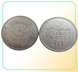 Israel Palestina 50 mils Silver Full Set 1931 1933 1934 1935 1939 1940 1942 7pcs High Quality5882558