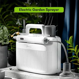 Электрический садовый распылитель 5L насосной распылитель Mister с 2 альтернативными спрей -копьями USB Автоматическая полива для садоводства 240403