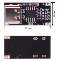 9V 12V 15V 20V Módulo de placa de gatilho PD/QC Conselho de engodo de carga rápida USB tipo C 5A Módulo de impulso de entrega de energia do carregador de alta velocidade