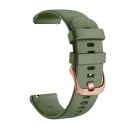 18 mm Canda di guardia per Garmin Forerunner 265S 255S Braccialetti smartwatch con cinturino da orologio silicone per Venu 2S Vivoactive 4s Vivomove 3s