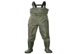 Eu3847 Outdoor Waterproof Fishing Wading PVC Pants Breathable Boots Camo 3layer Men Women Waders Farming Overalls Trousers8907687