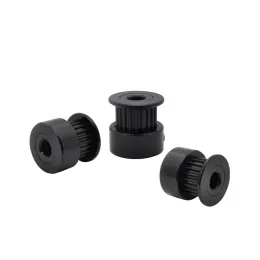 Polia preta GT2 20t 5mm Bore para Creality Ender 3 V2 Pro 3s CR10 CR-10S CR6 SE 3D Peças da impressora 6mm Cinturão de largura 20 dentes