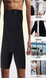 Shaper Men Shaper Body Basa Controle Shorts Shapewear Circha de Cingerma Briefes de Caixa Alta Vajas de Roupa Compressão da Perna 4245986