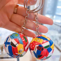 Keychain football del nuovo mondo di calcio Country Soccer Soccer Club Souvenir Auto Bag Accessori Accessori per le catene a ciondoli Key Keyring J2K5