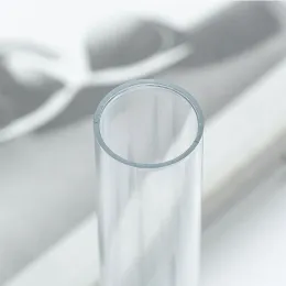 1 pcs Canna acrilica Canna cilindro in plastica Clear Crystal Packaging Box Signature Penna per penna pubblicitaria Case di penna regalo