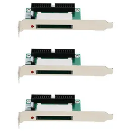 3x 40 핀 CF 소형 플래시 카드 ~ 3.5 IDE 컨버터 어댑터 PCI 브래킷 백 패널