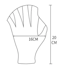 Luvas de natação de 2 mm de mergulho de mergulho de mão Palms de pato Palms para adultos e crianças remando as luvas de mergulho não deslizantes