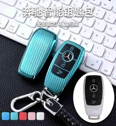 Suitable for Mercedes AMG key case Mercedes carbon fiber key case a c e s gla GLC CLA protective case40316468827790